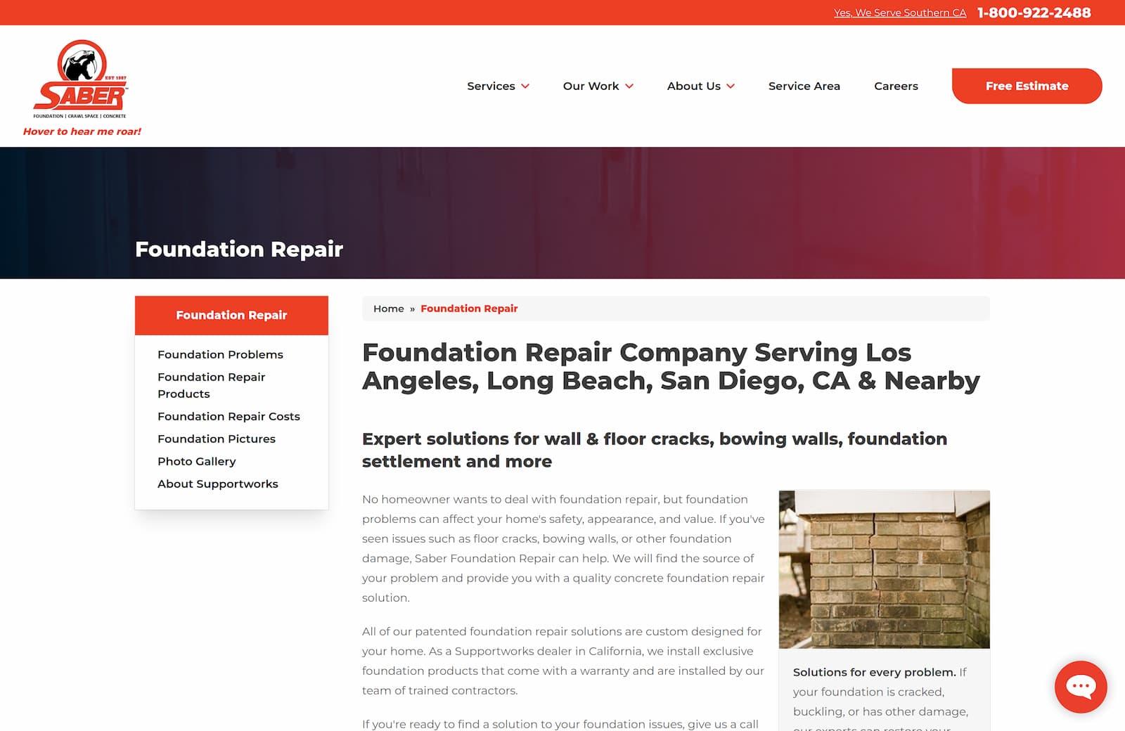 Content page showcase